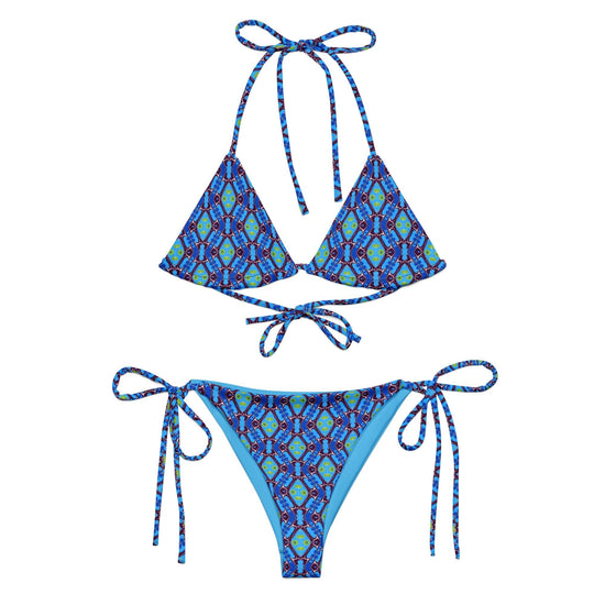 Blue Pulse Recycled Bikini - Soft, Stylish & Trendy at Design Dose