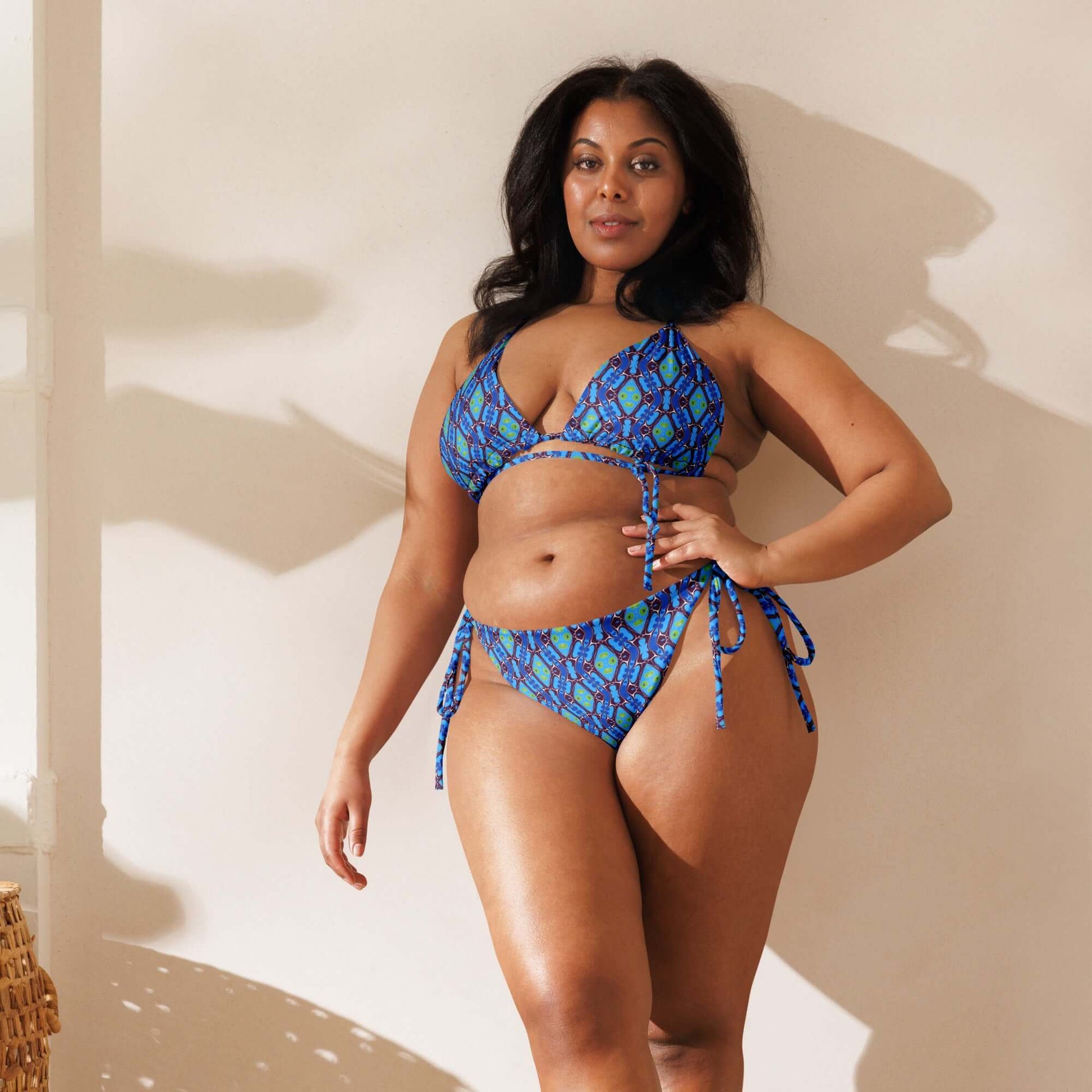 Blue Pulse Recycled Bikini - Soft, Stylish & Trendy at Design Dose