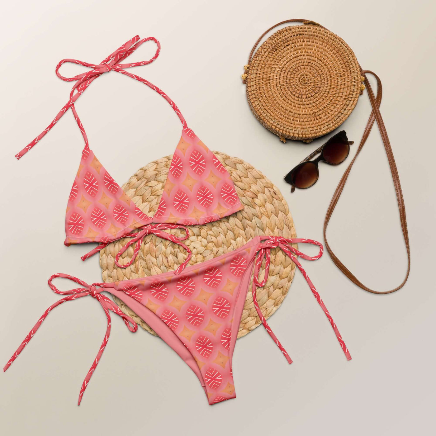 Inner Calm Recycled String Bikini - Soft & Stylish at Design Dose