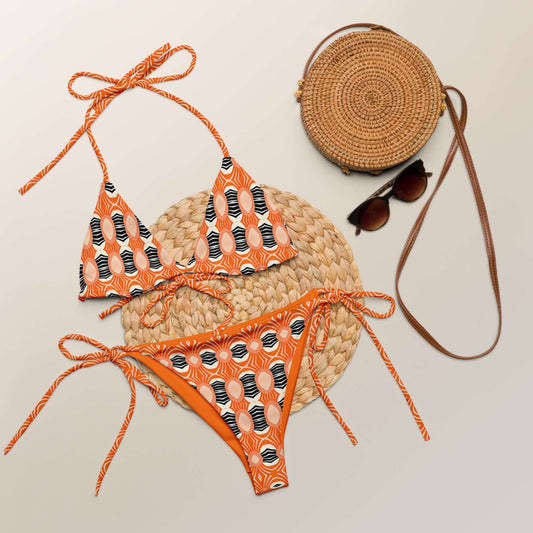 Zen Vibes Stylish Recycled String Bikini at Design Dose