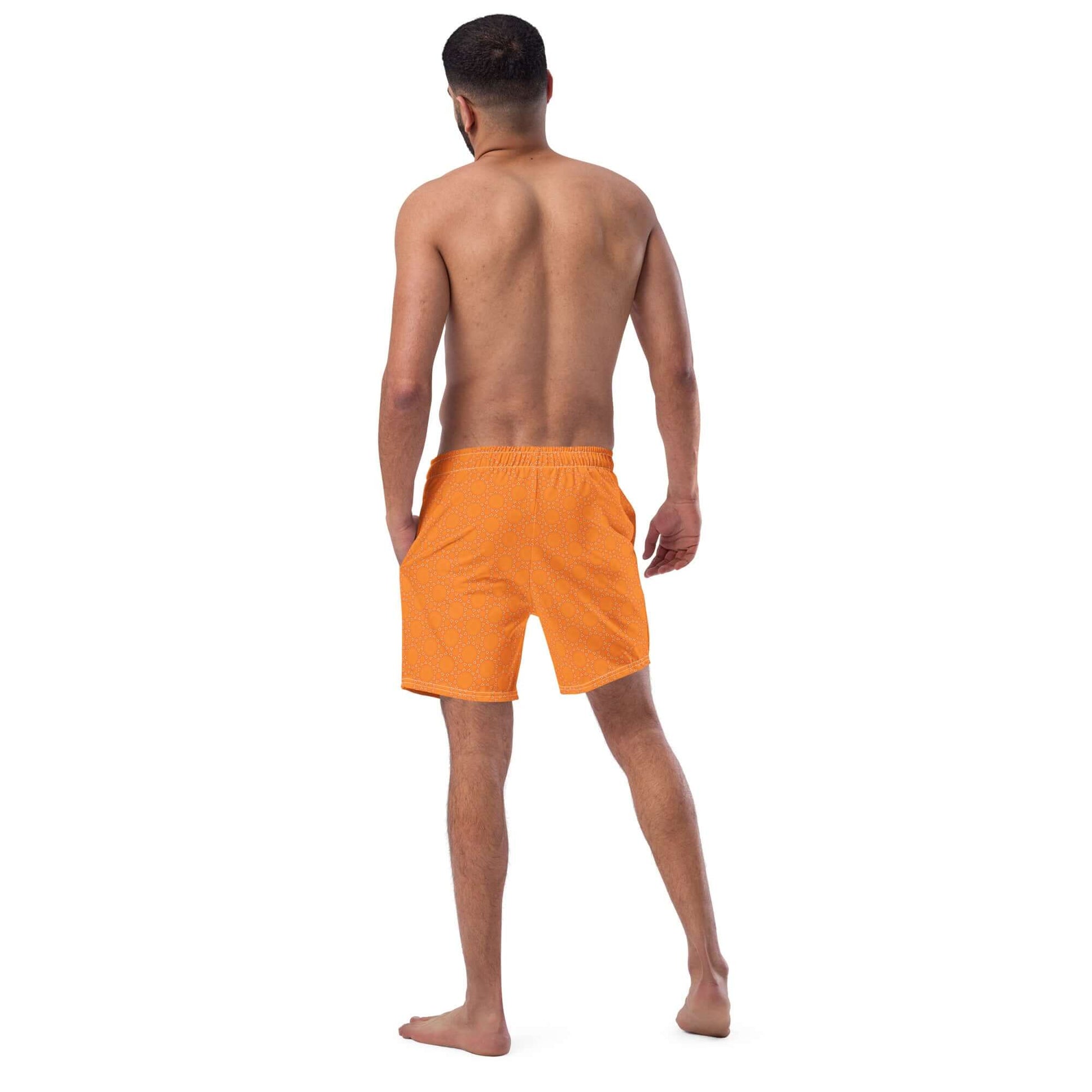 Sunburst Glam Recycled Swim Trunks at Design Dose