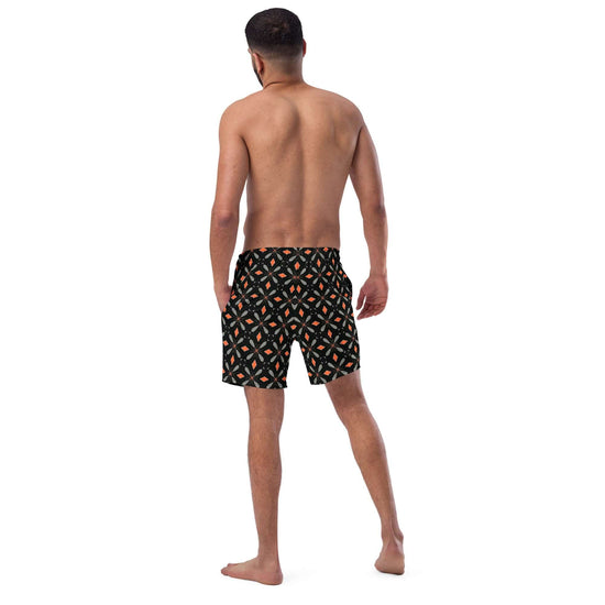 Noir Sunrise Trendy Recycled Swim Trunks at Design Dose