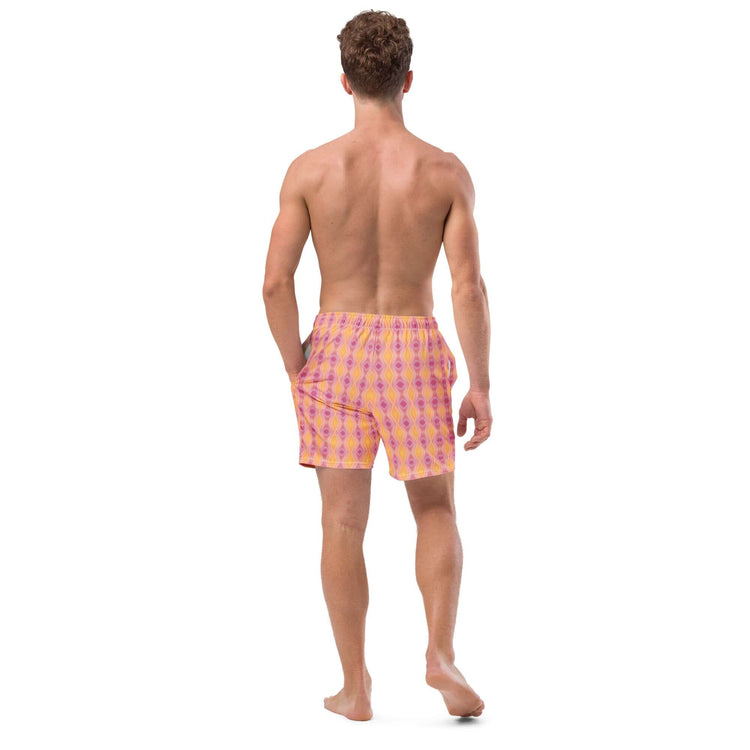 Pink Lemonade Recycled Swim Trunks - Quick Drying & Stylish at Design Dose