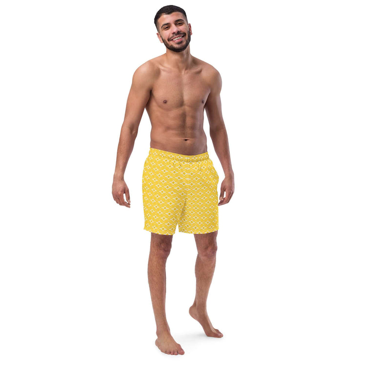 Citrus Chic Stylish Recycled Swim Trunks at Design Dose