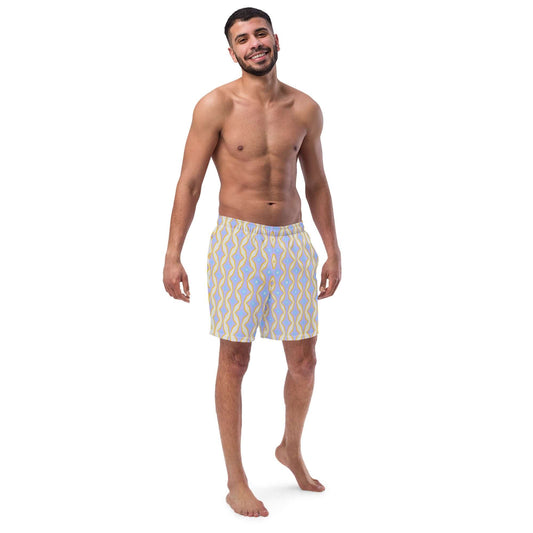 Pastel Paradise Recycled Swim Trunks at Design Dose