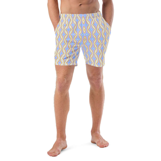 Pastel Paradise Recycled Swim Trunks at Design Dose