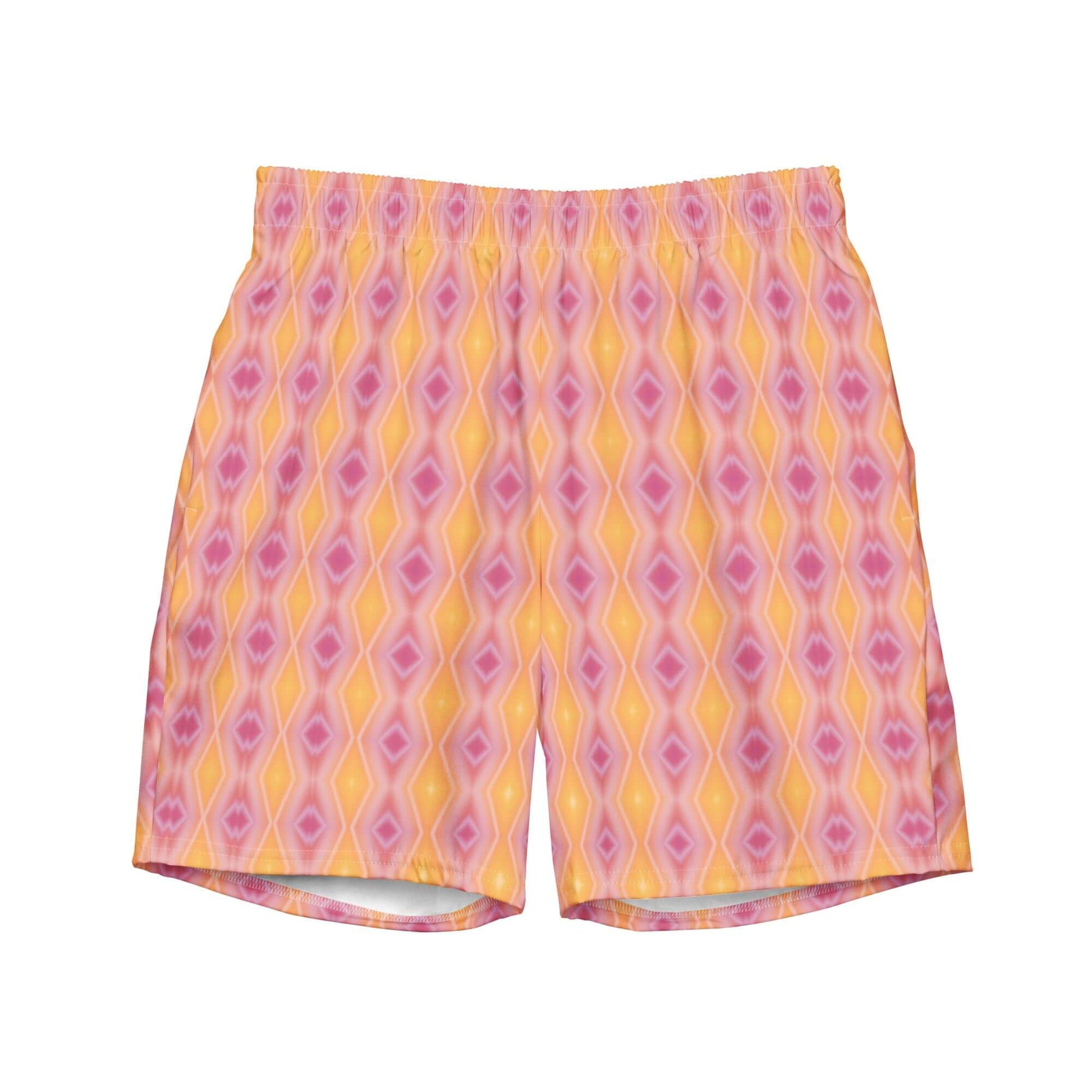 Pink Lemonade Recycled Swim Trunks - Quick Drying & Stylish at Design Dose