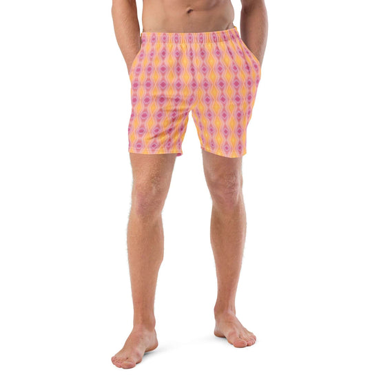 Pink Lemonade Recycled Swim Trunks - Quick Drying & Stylish at Design Dose