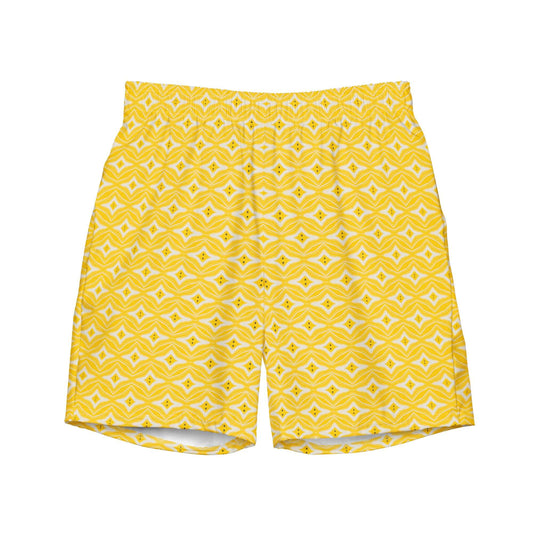 Citrus Chic Stylish Recycled Swim Trunks at Design Dose