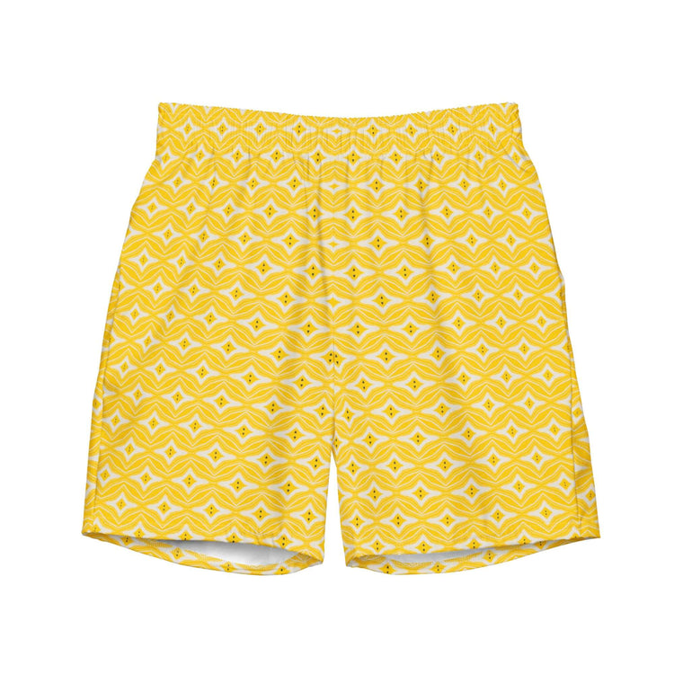 Citrus Chic Stylish Recycled Swim Trunks at Design Dose