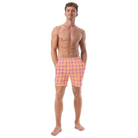 Pink Lemonade Recycled Swim Trunks - Quick Drying & Stylish at Design Dose