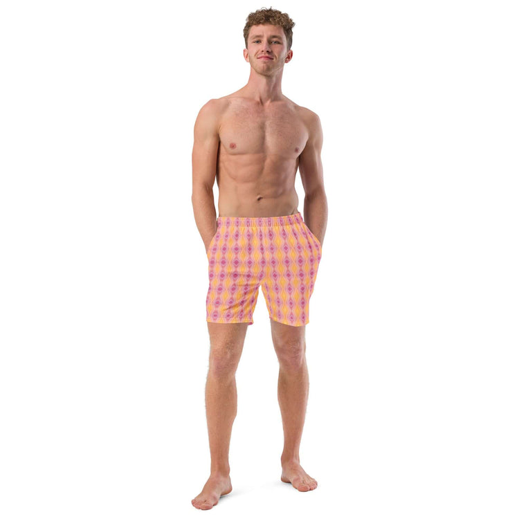 Pink Lemonade Recycled Swim Trunks - Quick Drying & Stylish at Design Dose