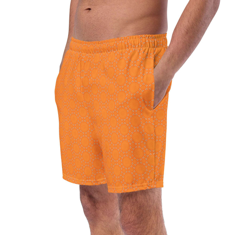 Sunburst Glam Recycled Swim Trunks at Design Dose