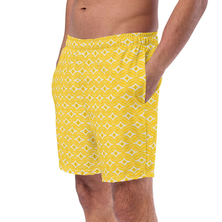 Citrus Chic Stylish Recycled Swim Trunks at Design Dose