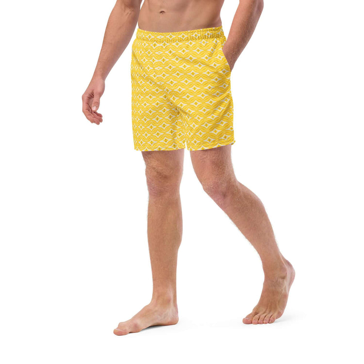 Citrus Chic Stylish Recycled Swim Trunks at Design Dose