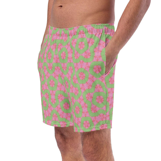 Flamingo Breeze Stylish Recycled Swim Trunks at Design Dose