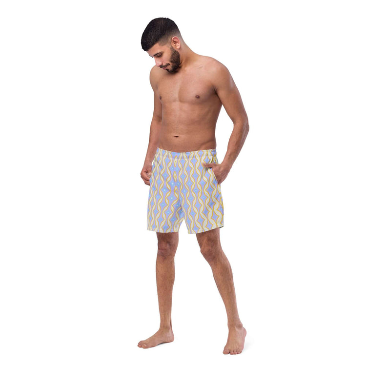 Pastel Paradise Recycled Swim Trunks at Design Dose