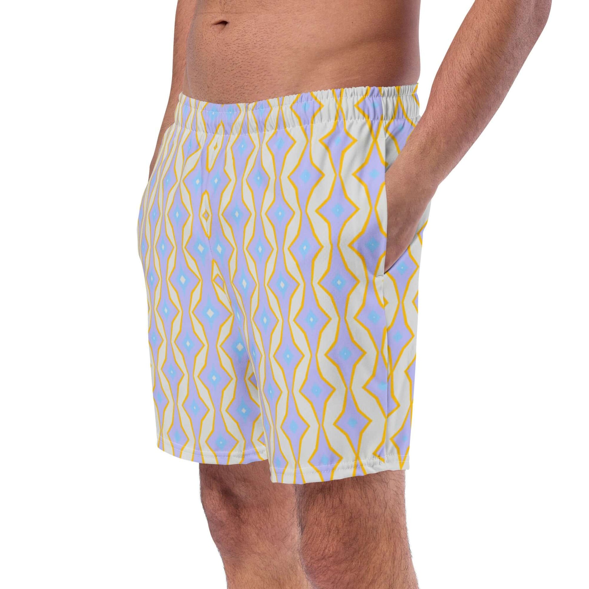 Pastel Paradise Recycled Swim Trunks at Design Dose