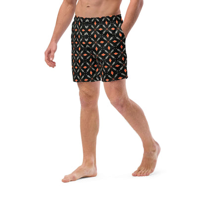 Noir Sunrise Trendy Recycled Swim Trunks at Design Dose