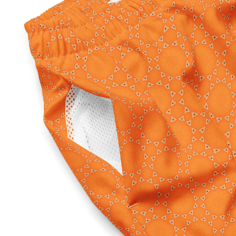 Sunburst Glam Recycled Swim Trunks at Design Dose