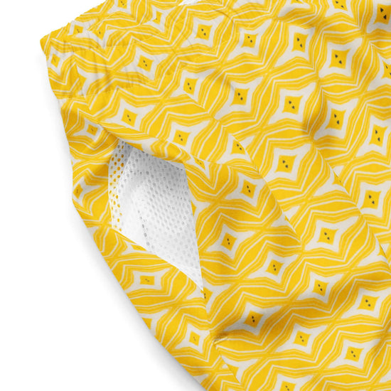 Citrus Chic Stylish Recycled Swim Trunks at Design Dose