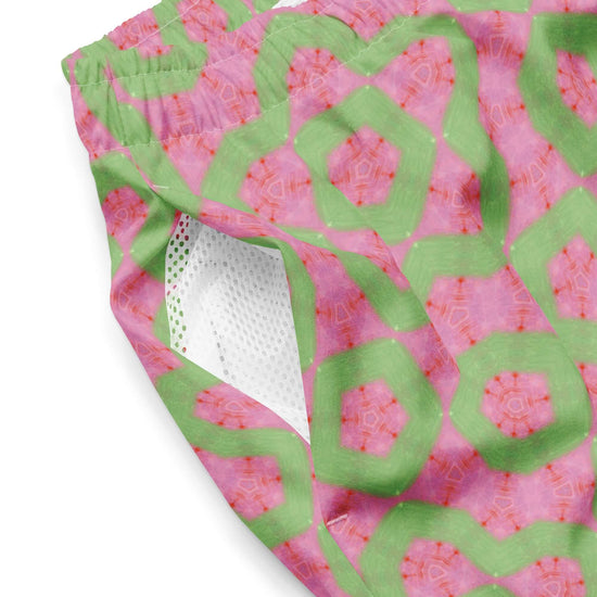 Flamingo Breeze Stylish Recycled Swim Trunks at Design Dose