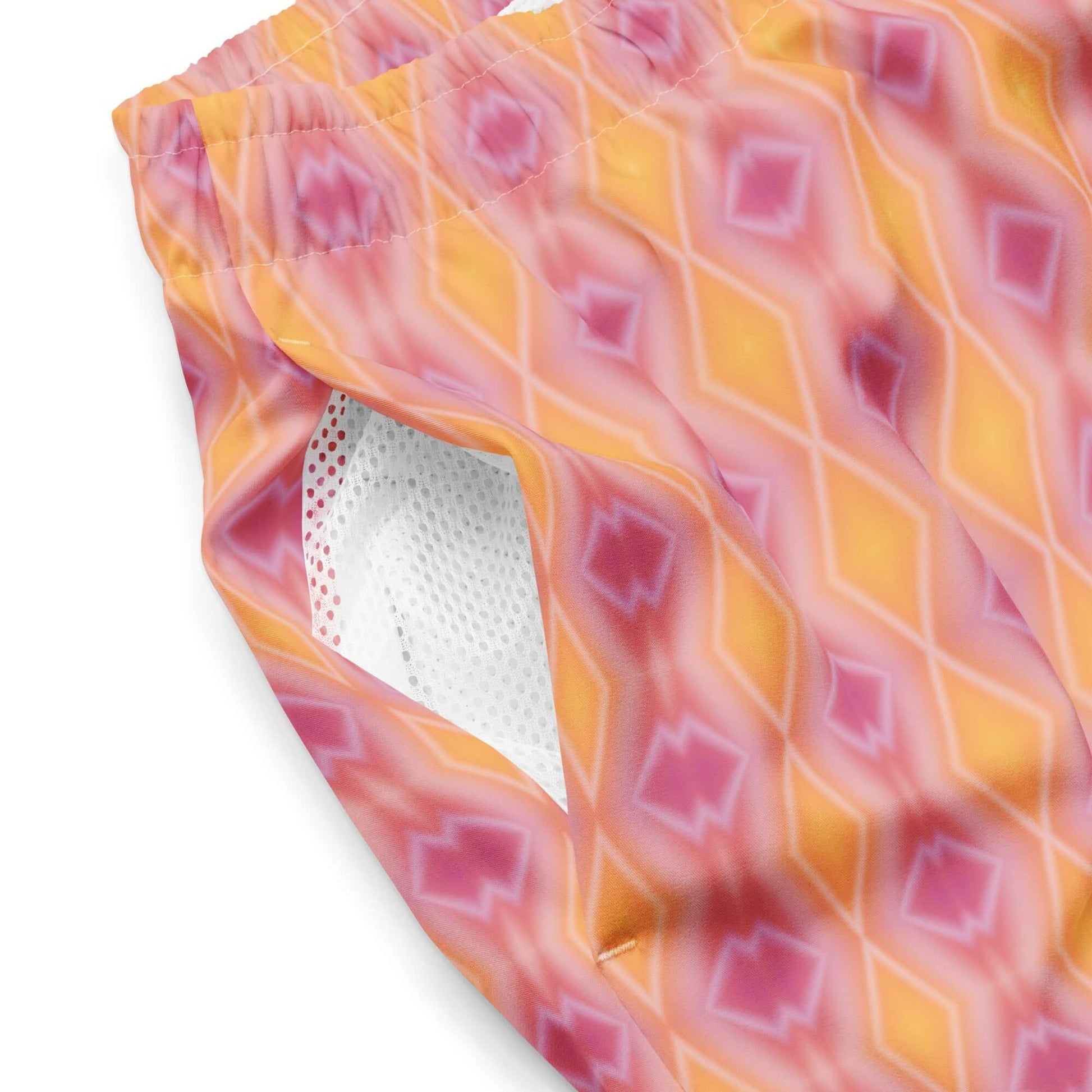 Pink Lemonade Recycled Swim Trunks - Quick Drying & Stylish at Design Dose