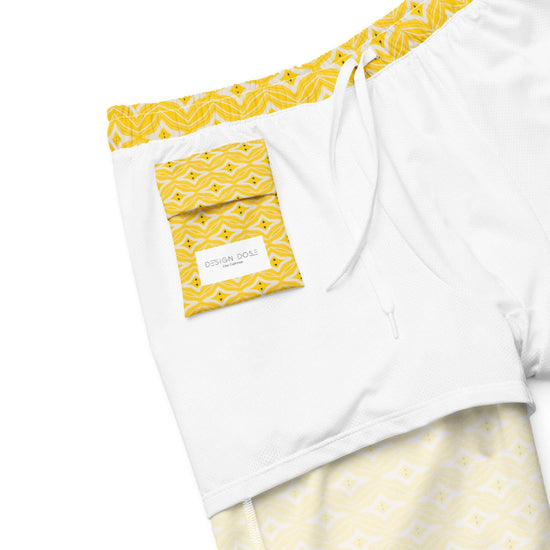 Citrus Chic Stylish Recycled Swim Trunks at Design Dose