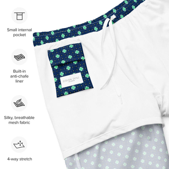 Clover Fields Recycled Swim Trunks | Stylish & Quick-Drying at Design Dose