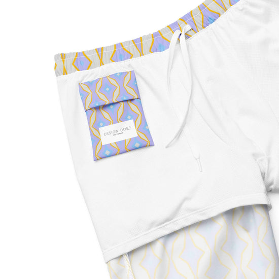 Pastel Paradise Recycled Swim Trunks at Design Dose