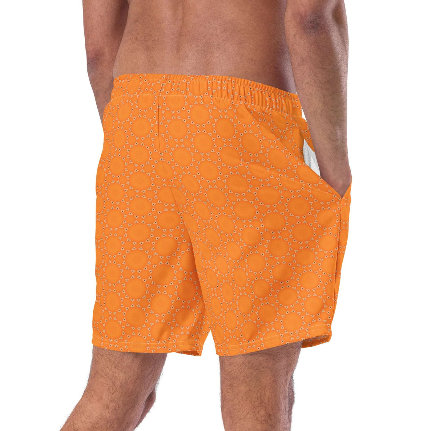 Sunburst Glam Recycled Swim Trunks at Design Dose