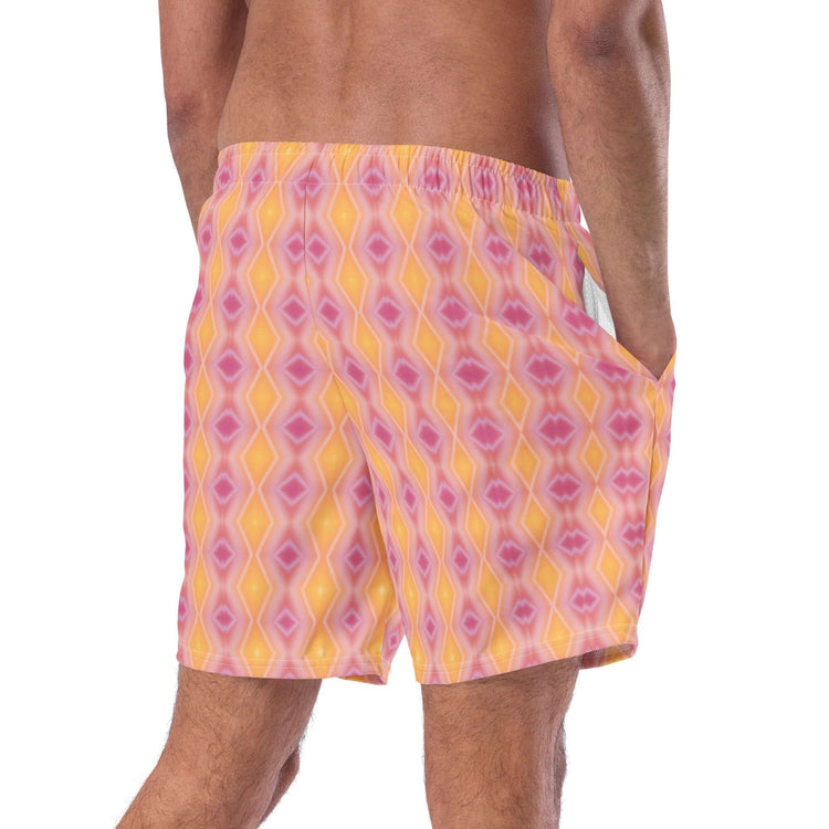 Pink Lemonade Recycled Swim Trunks - Quick Drying & Stylish at Design Dose