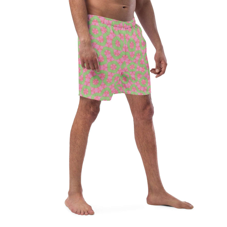 Flamingo Breeze Stylish Recycled Swim Trunks at Design Dose