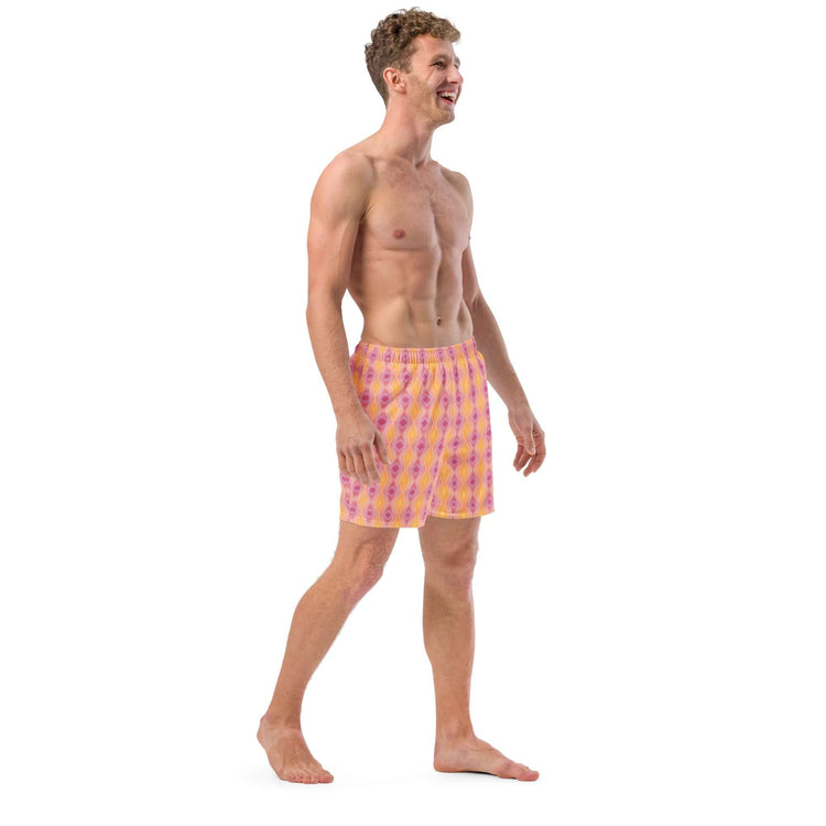 Pink Lemonade Recycled Swim Trunks - Quick Drying & Stylish at Design Dose