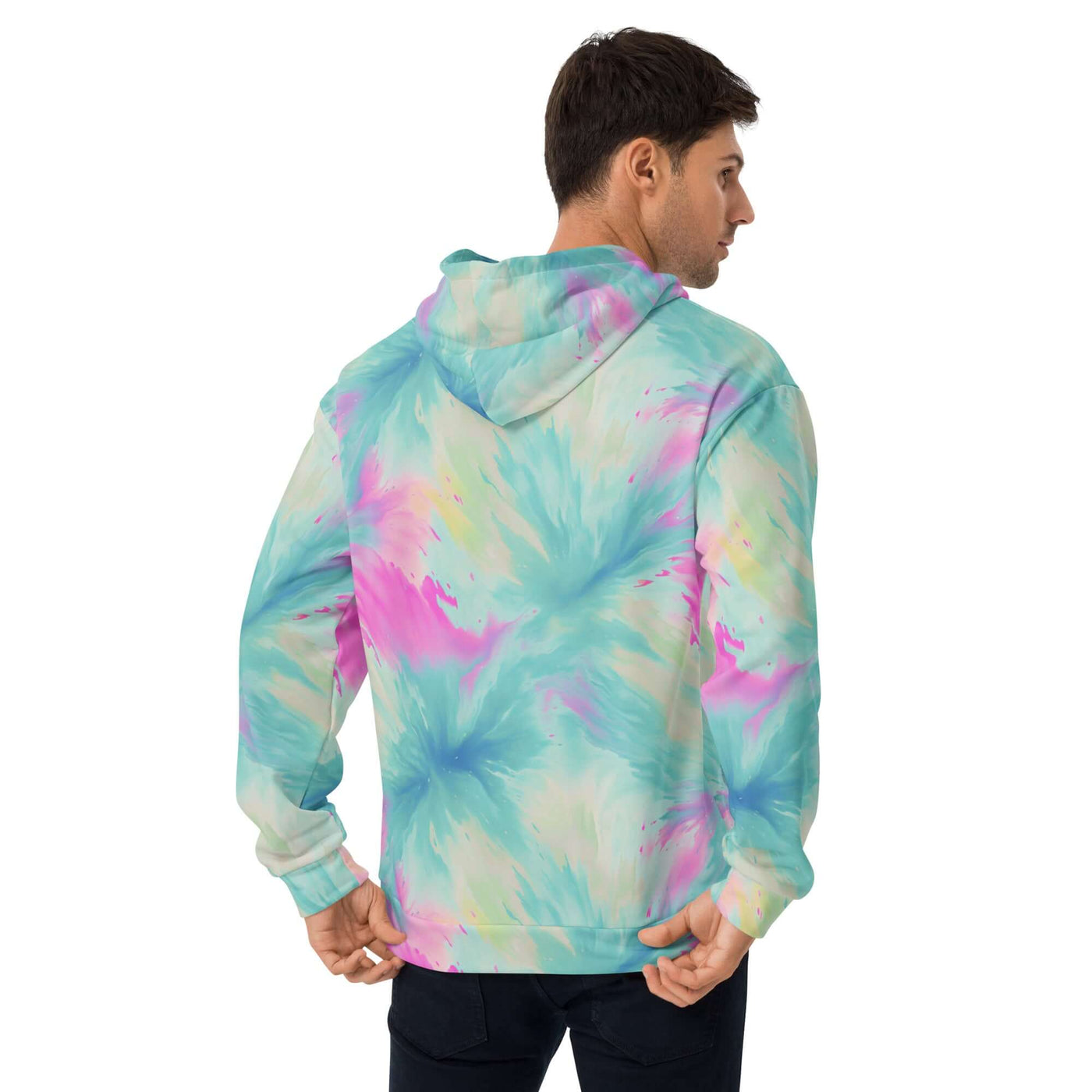 Funky Flow Unisex Hoodie - Trendy Tie Dye Design at Design Dose