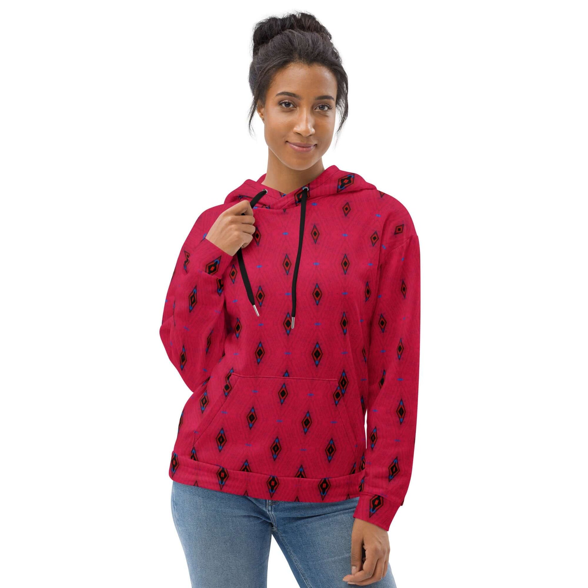 Red Spark Unisex Hoodie - Stylish & Cozy at Design Dose