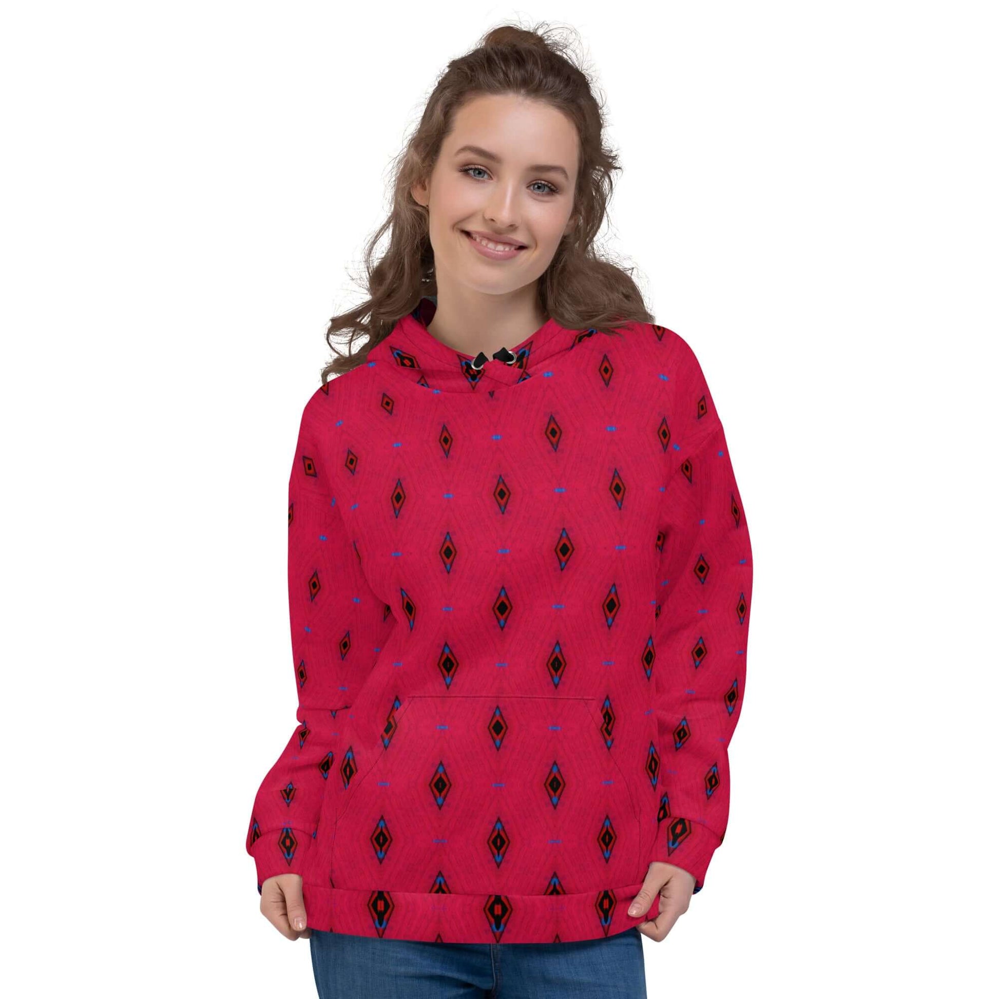 Red Spark Unisex Hoodie - Stylish & Cozy at Design Dose