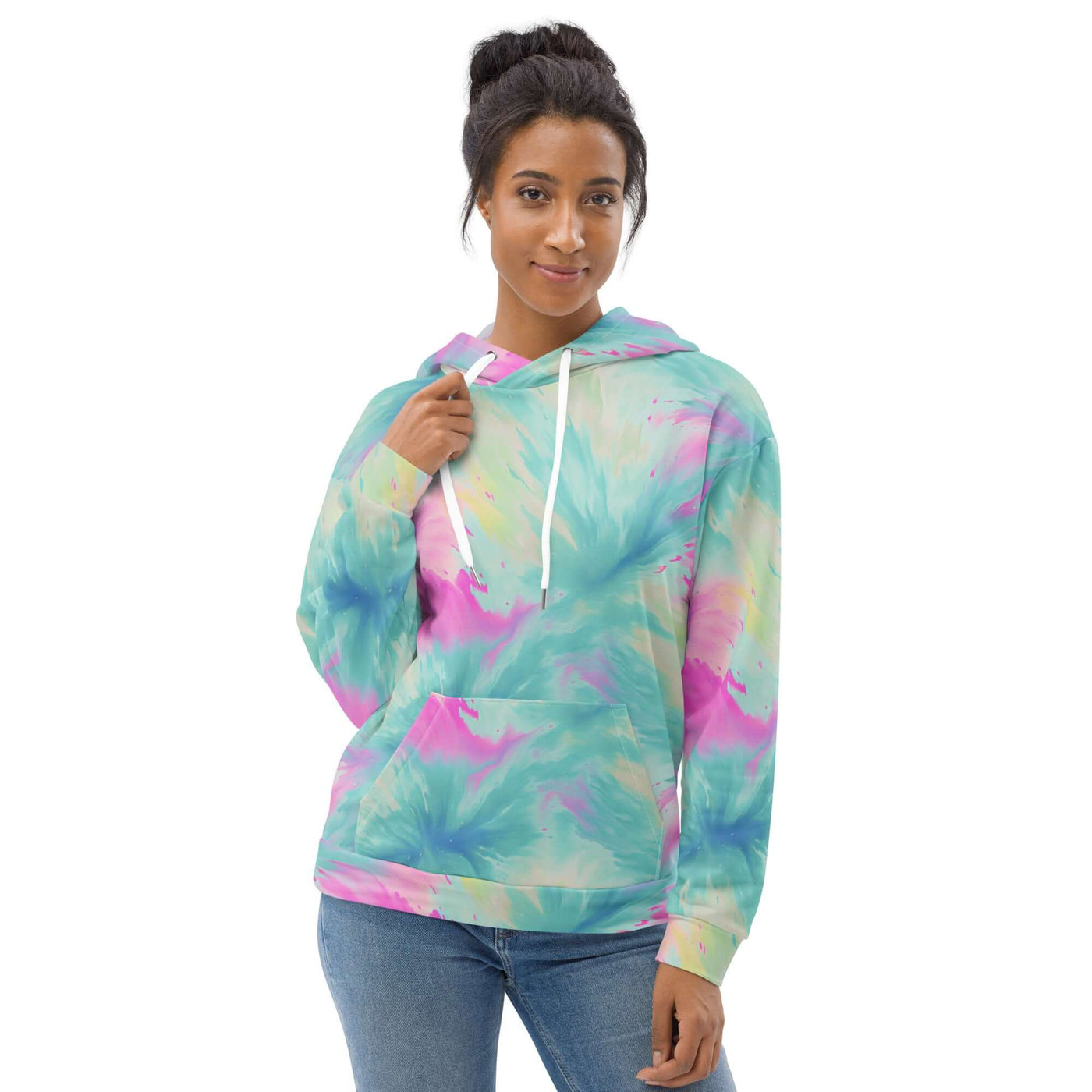 Funky Flow Unisex Hoodie - Trendy Tie Dye Design at Design Dose