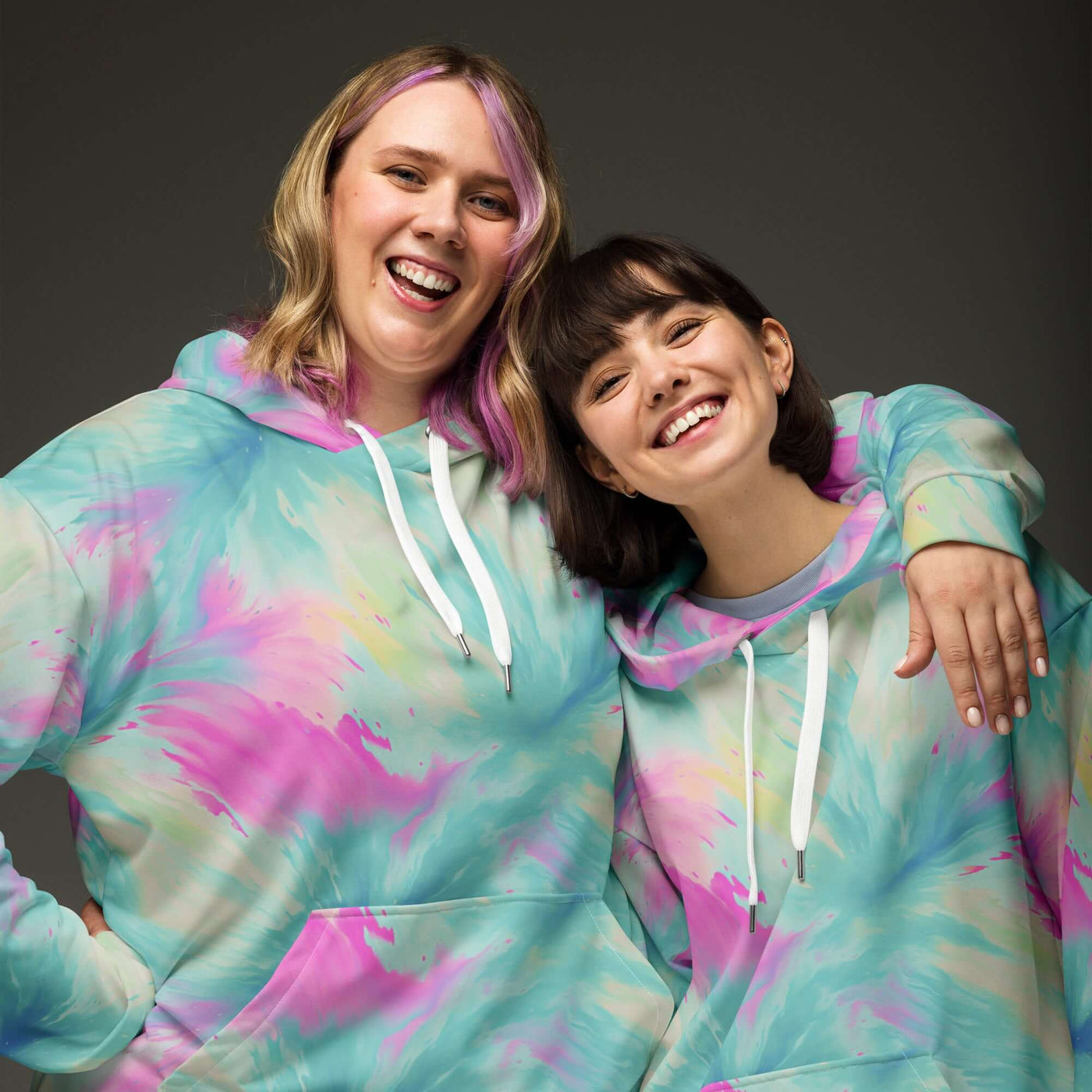 Funky Flow Unisex Hoodie - Trendy Tie Dye Design at Design Dose