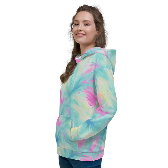 Funky Flow Unisex Hoodie - Trendy Tie Dye Design at Design Dose