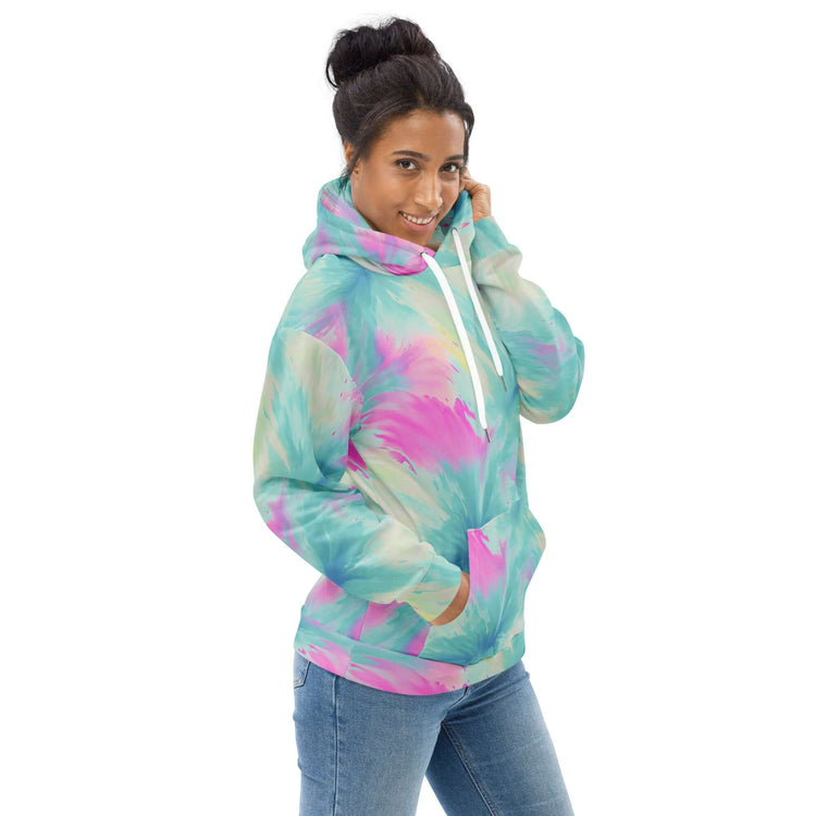 Funky Flow Unisex Hoodie - Trendy Tie Dye Design at Design Dose