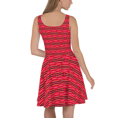 Ruby Cascade Skater Dress - Stylish & Comfortable at Design Dose