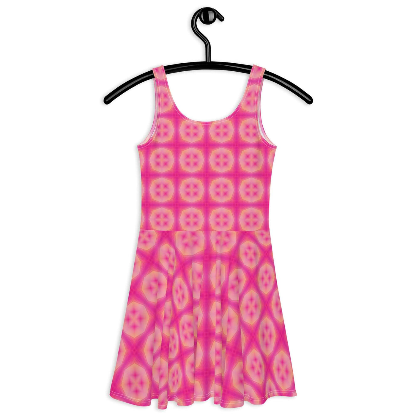 Rock the Party in Pink Pop Skater Dress! at Design Dose