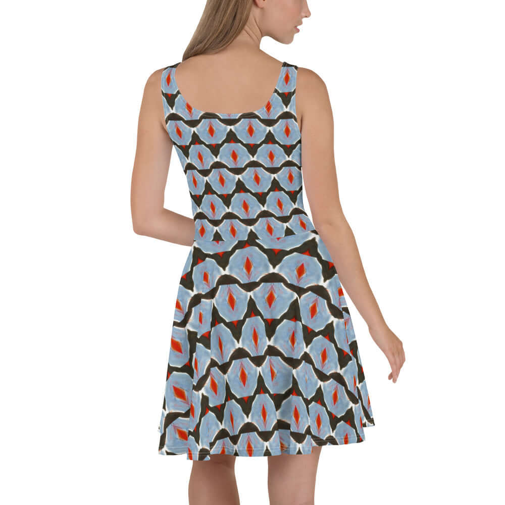 Cosmic Clash Skater Dress - Stylish & Comfy at Design Dose