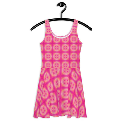 Rock the Party in Pink Pop Skater Dress! at Design Dose