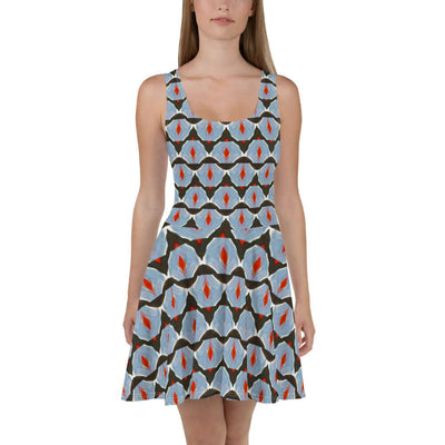 Cosmic Clash Skater Dress - Stylish & Comfy at Design Dose