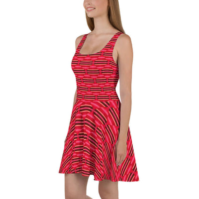 Ruby Cascade Skater Dress - Stylish & Comfortable at Design Dose