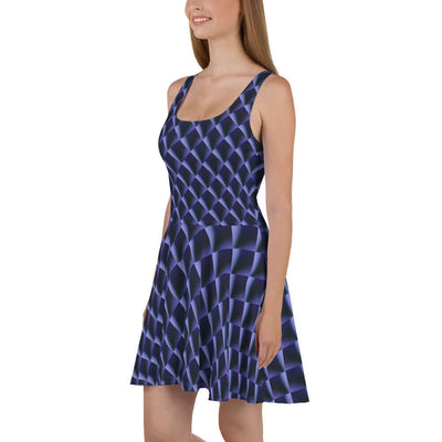 Indigo Dance Skater Dress - Stylish & Comfortable at Design Dose