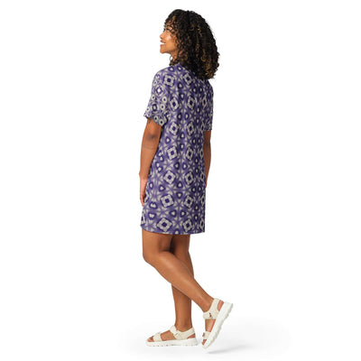 Violet Glow T-shirt Dress - Trendy & Versatile Wear at Design Dose