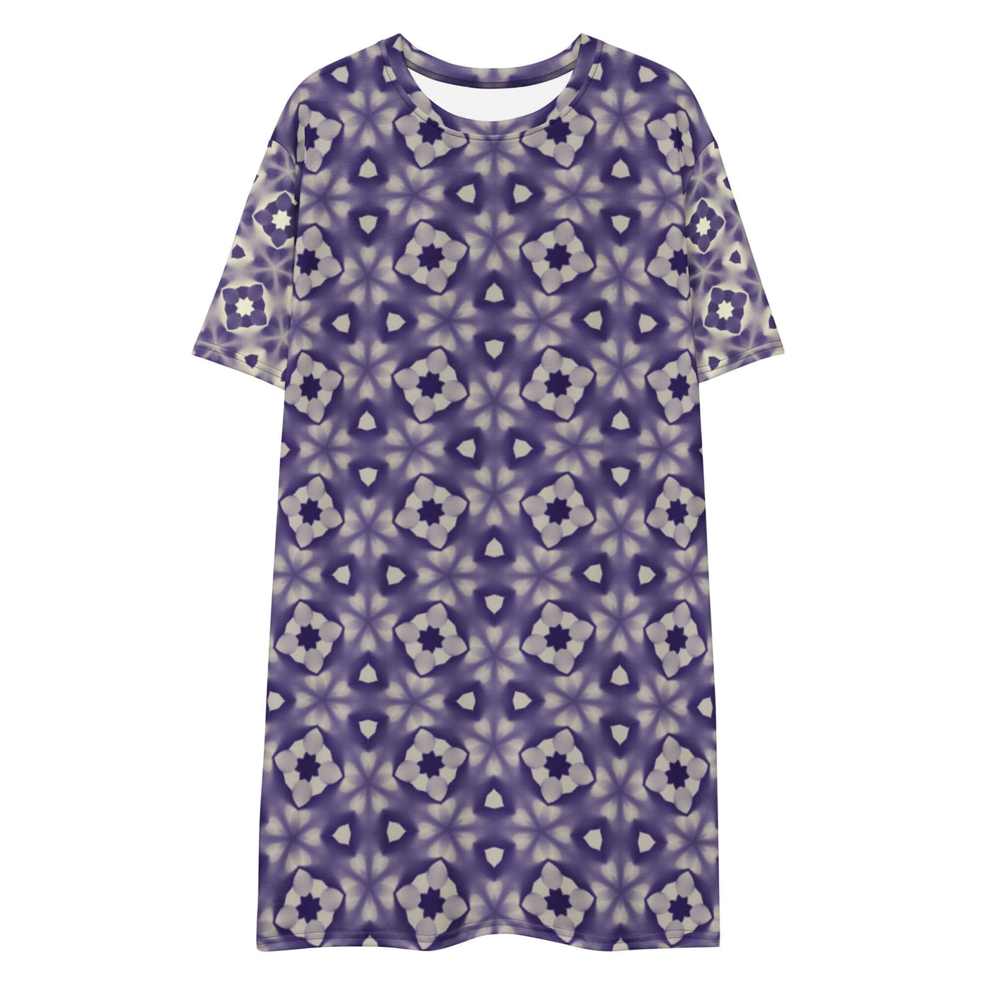 Violet Glow T-shirt Dress - Trendy & Versatile Wear at Design Dose